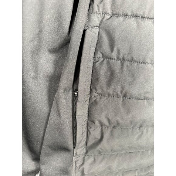 Nautica Men’s Quilted Softshell Jacket XL Black Full Zip Resistant Warm Coat New - Picture 7 of 11